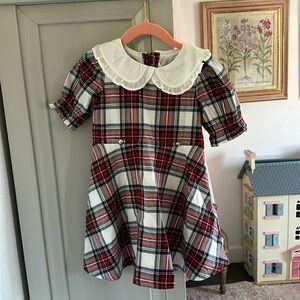 Janie and Jack Red and Blue Plaid Dress